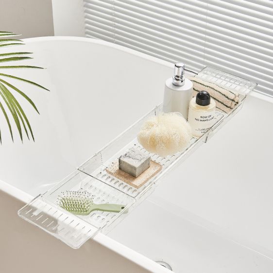 Expandable Over-the-Bath Tray Caddy